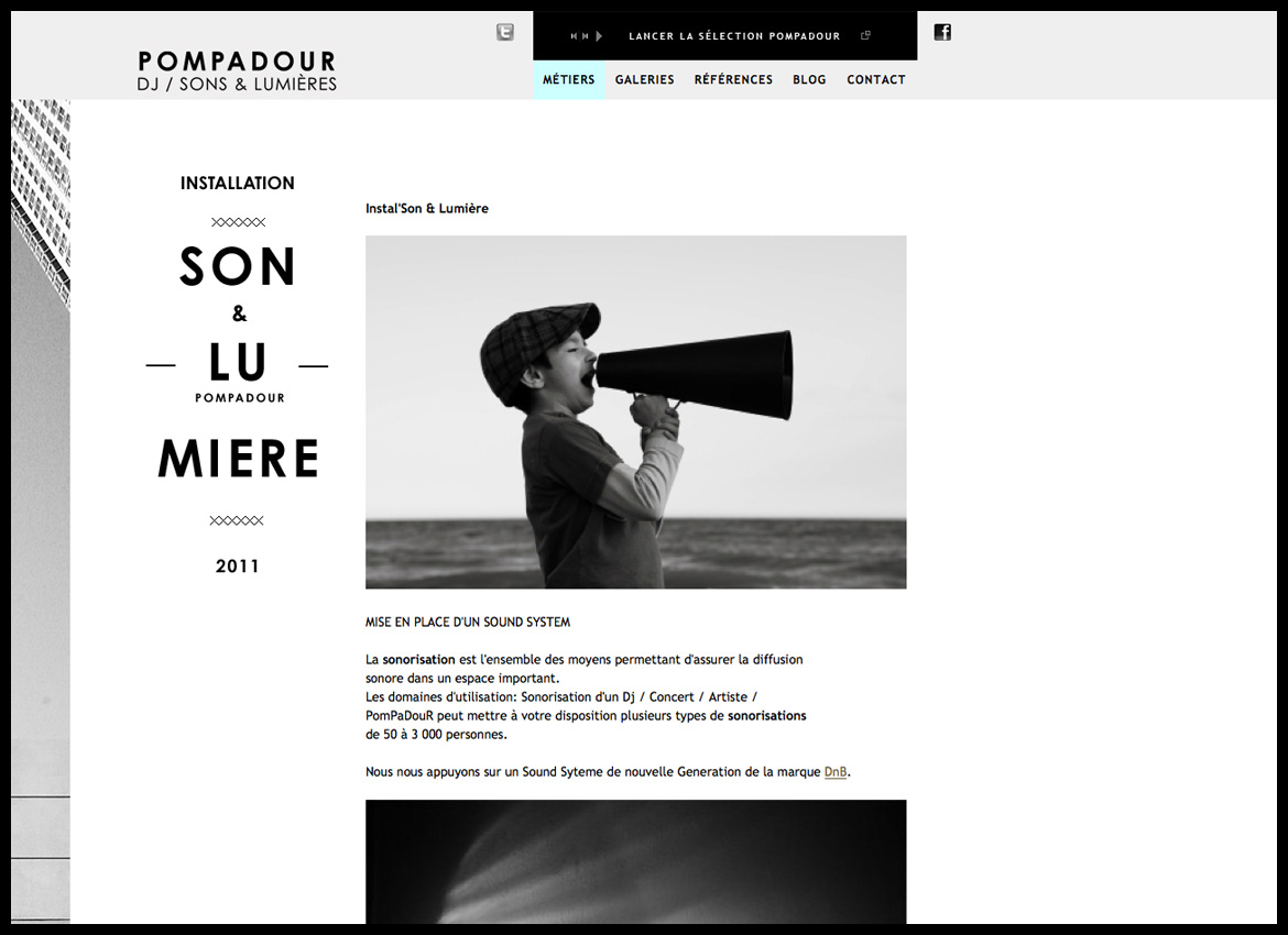 Pompadour - Site internet - Les Graphiquants